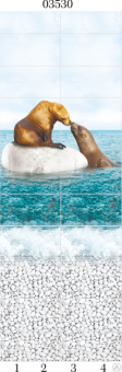 ПАНО ПВХ Панда "Море" 2,7*0,25 (2шт)