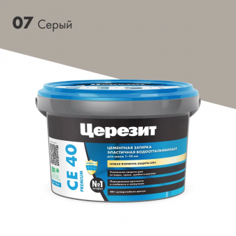 Затирка CERESIT CE40 серый 2кг (12)