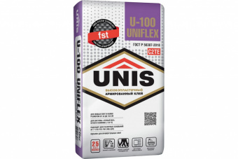 ЮНИС Клей UNIFLEX U-100 эластичный 25кг (48)
